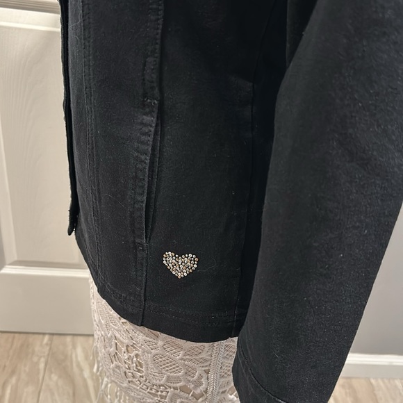 Brand new Dream Jeannes Quacker Factory Deep Win Button Jacket Rhinestones - Picture 4 of 10